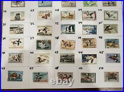 US FEDERAL DUCK STAMP COLLECTION RW1-RW50 1934-1984 (61pcs-Duplicates, Extras)