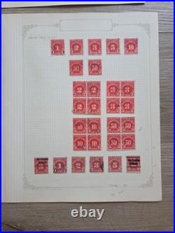 US High Value Used Stamp Collection in Scott Album Pages. Unwatermarked Lot