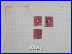 US High Value Used Stamp Collection in Scott Album Pages. Unwatermarked Lot