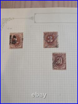 US High Value Used Stamp Collection in Scott Album Pages. Unwatermarked Lot