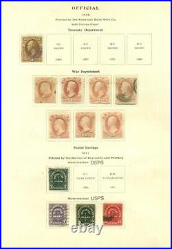 US #O3//O126, OFFICIALS Collection, on pages, mostly used, Scott $2,263.00