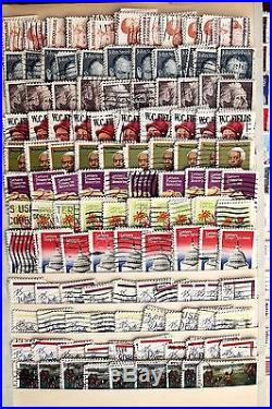 US Old Stamp Collection 10,000+ Stamps Used in Overstuffed ELBE DAISY Album