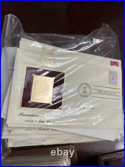 US POSTAL GOLDEN REPLICAS OF UNITED STATES ALBUMS 22kt Gold 80's