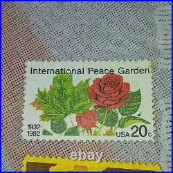 US Postage Stamp Lot International Peace Garden Grass Lands Horticulture +++