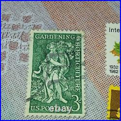 US Postage Stamp Lot International Peace Garden Grass Lands Horticulture +++