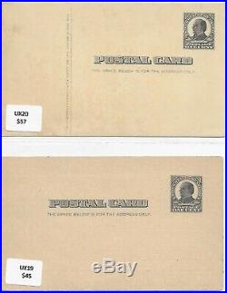 US Postal Postcards UX 1 UYs & more Lot +450 Rare Antique Mint & Used Sv +$1930