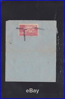US Revenues #RVT2 $1 Trailer Permit Stamp Yellowstone Cancel On 1949 License