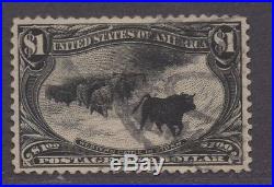 US, SC# 292 Used, XF, Cattle in the Storm, Nice Stamp! CV $725.00