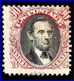 US SCOTT# 122 WithPF CERT 90 CENT LINCOLN PICTORIAL USED FRESH
