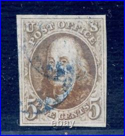 US SCOTT #1b USED-VF With PF CERT (4/18/24 GP)