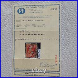 US STAMP #138 Vermilion 7 Cent Used VF with The Philatelic Foundation Cert