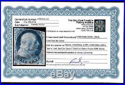 $US Sc#6 type 1a used, average, rare stamp, Doporto Cert, Cv. $10,000