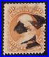 US Scott 100, 1868 Franklin, 30c orange, USED