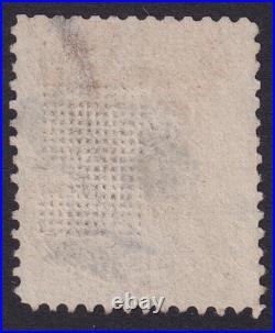 US Scott 100, 1868 Franklin, 30c orange, USED