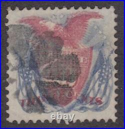 US Scott #121 Flags Used Stamp sound 1869 Pictorial Cat $375