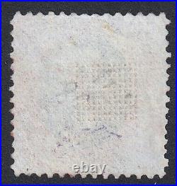 US Scott 122, 1869 Lincoln, 90c carmine & black, VERY FINE USED Red Cancel