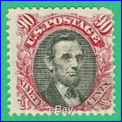 US Scott 122 Lincoln 90c Pictorial Used with Expert Certificate Free Priority