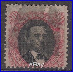 US Scott # 122 VF used from the 1869 series with a city cancel left bottom