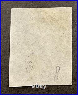 US Scott #17 12 Cents Washington Black V light Used Stamp 4 Margins 1851 $260