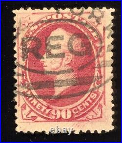 US Scott 191 Used 90 Cent Carmine 1882 Lot T915 bhmstamps