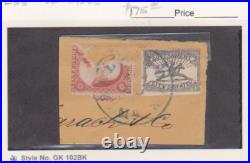 US Scott #1LB8 and #26 USED Local on Part of COVER VF