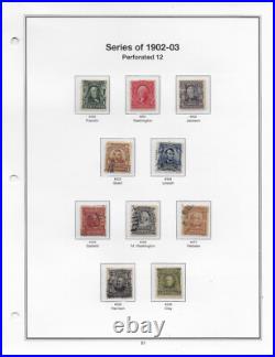 US Scott 300-309, Series of 1902-03, Mint/Used OG/NG, LH/H, F/VF(See Details)