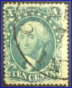 US Scott #31 10c Washington, Used VG Very Nice Stamp