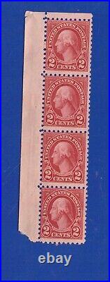 US Scott 579 RARE Vertical BLOCK OF 4, Unused