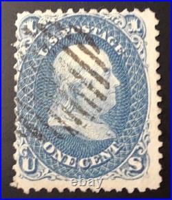 US Scott 63B Dark Blue Sound And Sharp With Fancy Cancel