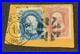 US Scott #63b, 65s January 15th, 1865 Fancy Cancel, used US Scott #63b, 65s January 15th, 1865 Fancy Cancel, used