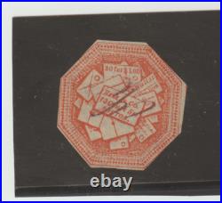 US Scott #75L2 Hale & Co. Local Stamp On 1844 Genuine Pen Cancelation