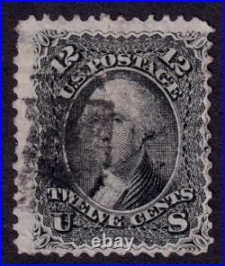 US Scott 90, 1868 Washington, 12c black, USED US Scott 90, 1868 Washington, 12c black, USED