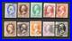US Stamp #145-154.1870 National Bank Note. Used. Bright Colors. CV $1091