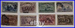 US Stamp- #230-237 USED 1-10 cent 1893 Columbian Expo Issues