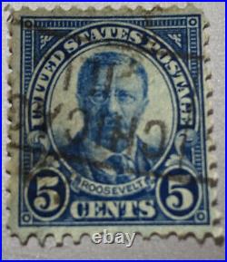 US Stamp Five Cent Theodore Roosevelt