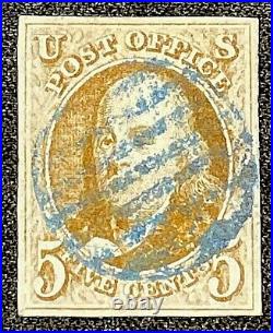 US Stamp Scott #1 with Four Great Margins