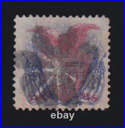 US Stamp Scott #121 Shield, Eagle & Flag Used Nicely Centered Cat Val $450.00