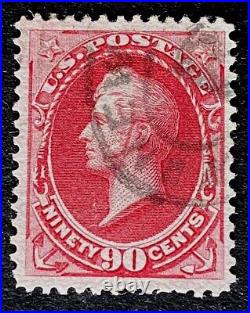 US Stamp, Scott #166 1873 90c Perry'New York double oval cancel' VF/XF used