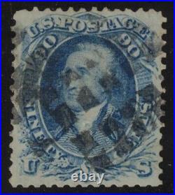 US Stamp Scott # 72 Blue 90cent Washington Used