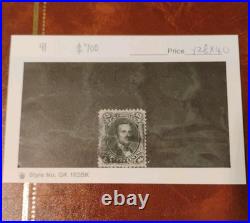 US Stamp Scott # 91 Black 15cent Lincoln with E Grill Used