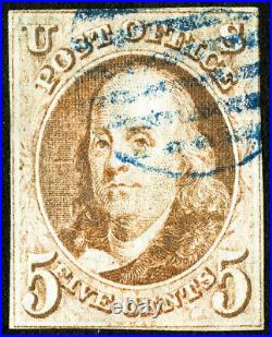 US Stamps # 1 Used 4 Margins