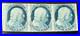 US Stamps 1851 Franklin 1c STRIP OF 3 Type IV Light Pen Cancel US Stamps 1851 Franklin 1c STRIP OF 3 Type IV Light Pen Cancel