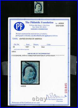 US Stamps # 23 F-VF Fresh with PFC used Scott Value $900.00