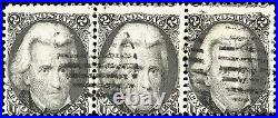 US Stamps # 73 Used Fresh Strip Of 3