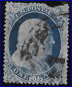 US Stamps Collection Scott#19 Type Ia NH 1c Franklin Used Perf CV$2500
