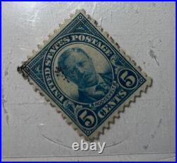 US Stamps Postage Stamp 5 cent Roosevelt Perforated 11 By 12 Good Used Condition