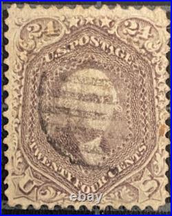 US Stamps- SC# 70A Used Grid Cancel Premium Item SCV = $300.00 US Stamps- SC# 70A Used Grid Cancel Premium Item SCV = $300.00