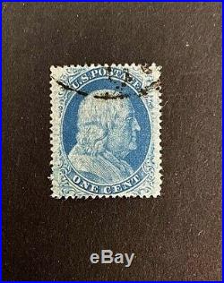 US Stamps, Scott #24 Type V 1857 1c'used' 2019 PSAG GC XF 90 Fresh