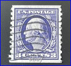 US Stamps Scott #445 Genuine COIL SINGLE USED With PF CERT $250 VF (SEE CERT)