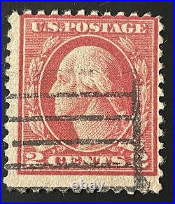 US Stamps Scott #461 1915 2c Washington Franklin Issue NG $375 USED VF
